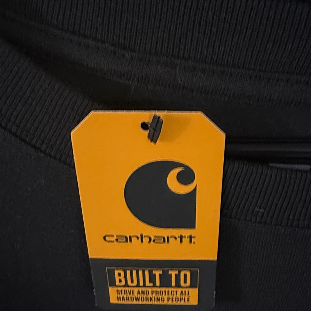 Carhartt Black Pocket Tee long sleeve nwt size 4XL - Picture 3 of 4